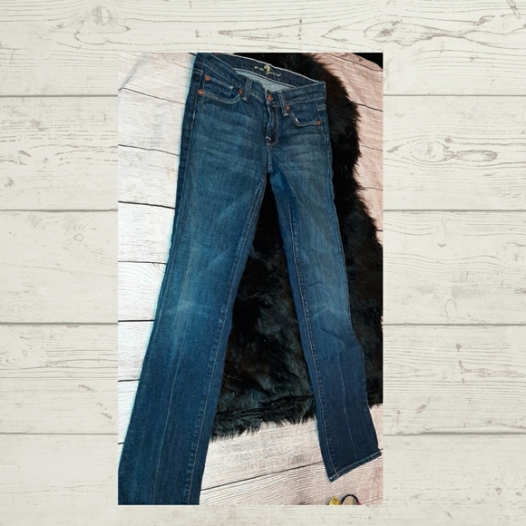 7 For All Mankind Straight Leg Jeans - Picture 2 of 13